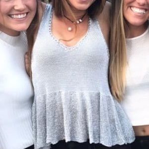 Silver tank top!